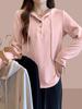 Women's Sweater Women's 2025 New Spring and Autumn Short Short Top Women's Clothing Large Size Fat Mm
