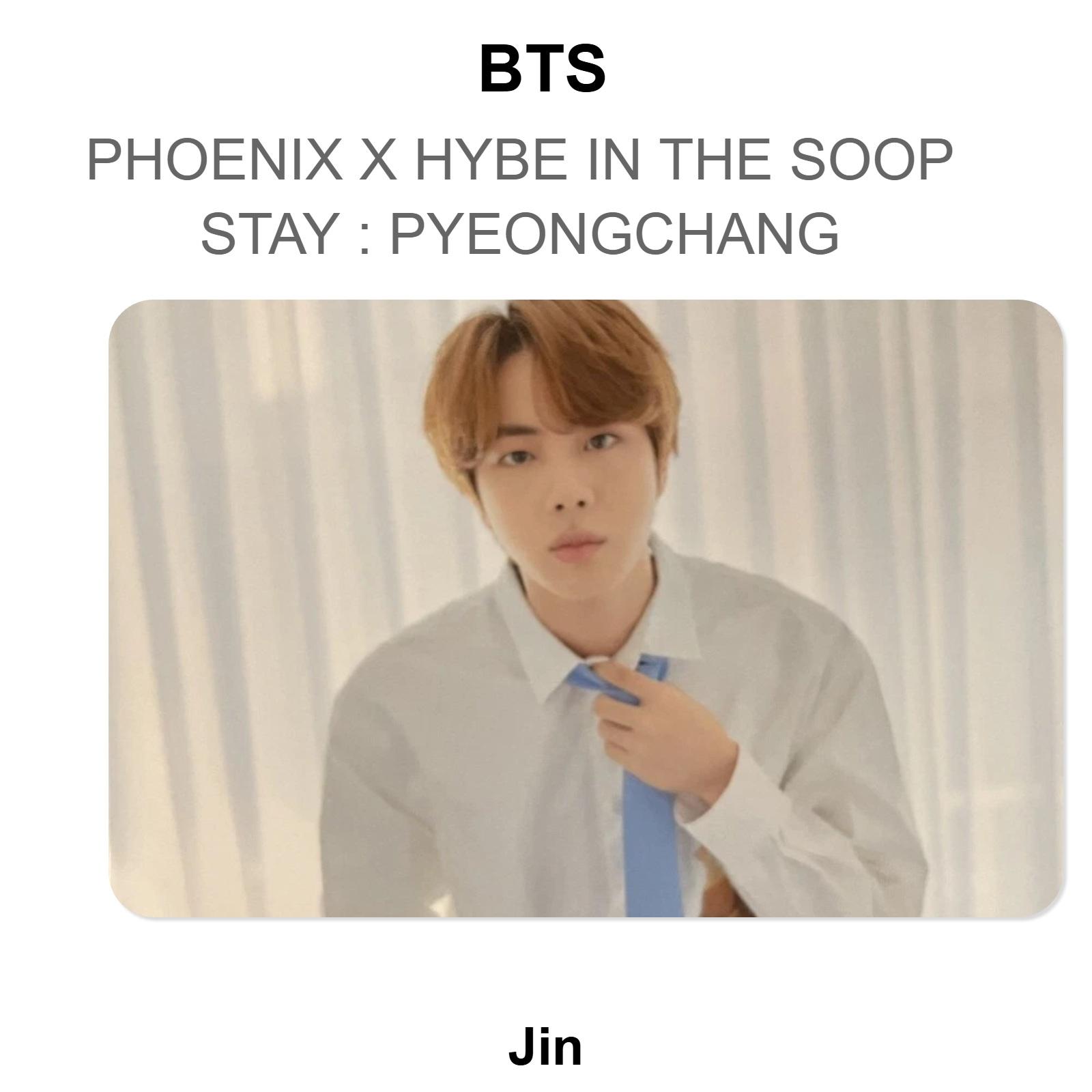 BTS PHOENIX X HYBE IN THE SOOP STAY : PYEONGCHANG Official Photocard Jin