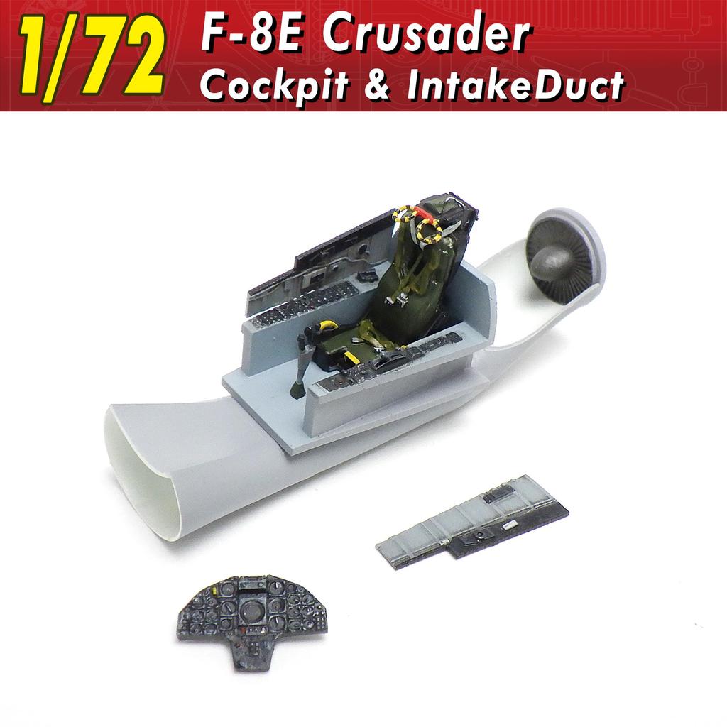 HMA F8E Crusader Cockpit Intake Duct Plastic Model Parts 1/72 & (Airplane)