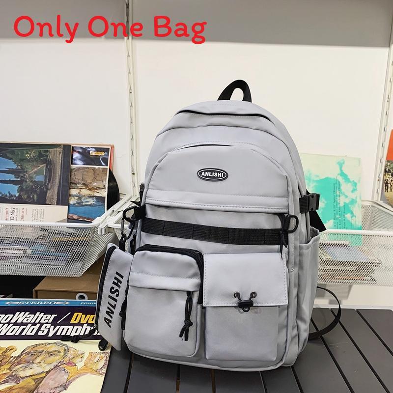 Nylon School Backpack For Teens With Design And Laptop Storage For Campus Use