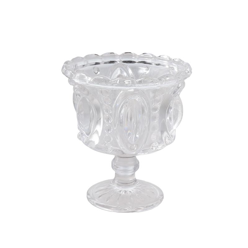 

1 шт. миска для десерта мусс стакан для мороженого хрустальный стеклянный десертный бокал модное мороженое йогурт пудинг сервировочное блюдо на высокой ножке 11,6x10 см 230