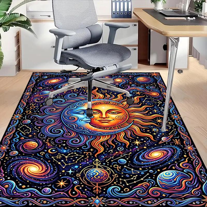 1PC Sun Moon Non-Slip Floor carpet, Office, family, bedroom, Studio - Large Area Rug,Decorative Mat, Longlasting Material-C0453