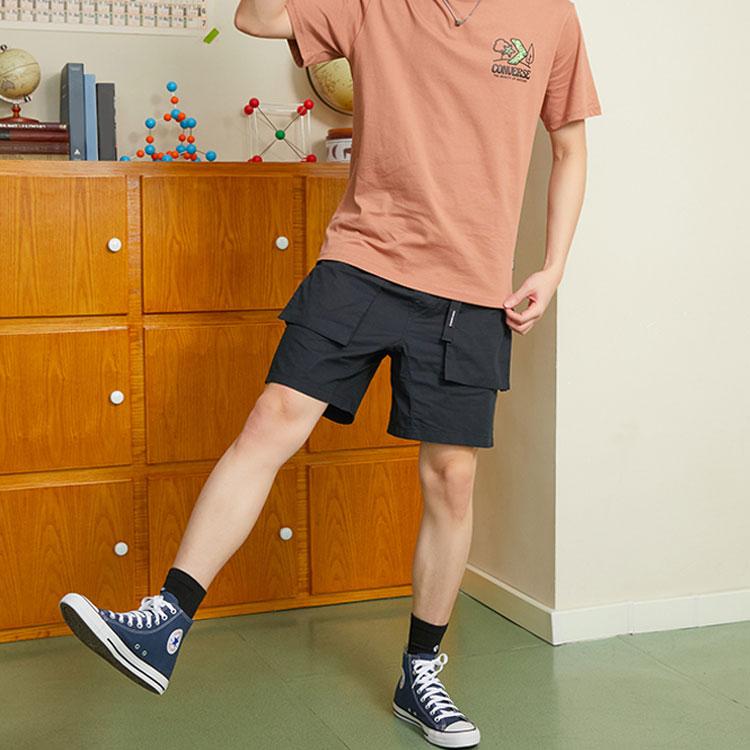 Men's Shorts Converse Casual Shorts Men's Black Moderate