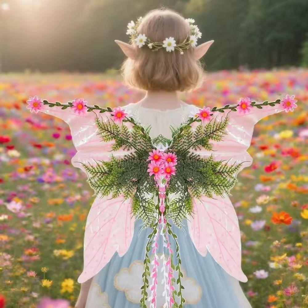 Flower Cosplay Wing Large Cosplay Costumes Simple Butterfly Wing  Party