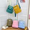 Nursery Kids Dual Color Nylon Backpack With Spacious Compartments For School And Play