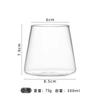 Simple Thickened Single-Layer Cup Transparent Household Juice Beverage Cup High Borosilicate Glass Cold Drink Cup High Temperature Resistant Glass