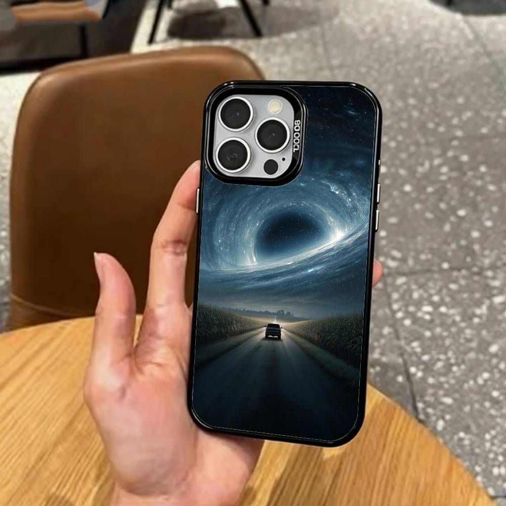

Sci-Fi Film I-Interstellar movie Phone Case For iPhone17,16,15,14,13,12,11 Plus,Pro Max Colored Silver Plated Inside Cover iPhone17PRO