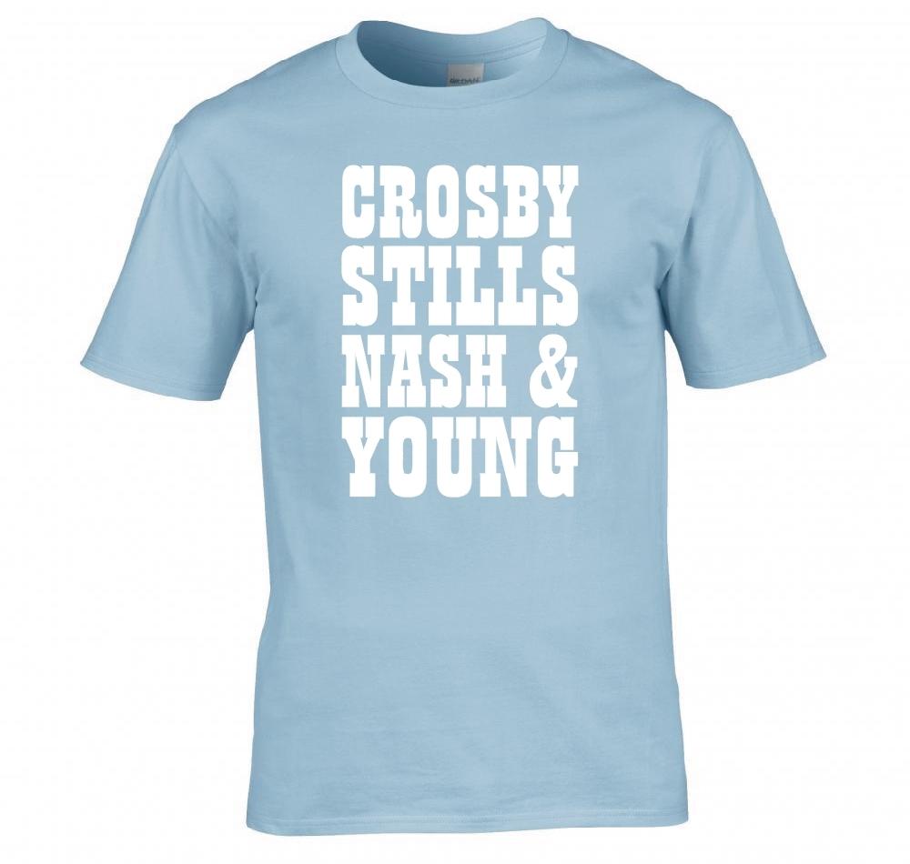 Crosby Stills Nash Young Band Logo T Shirt New 2XL
