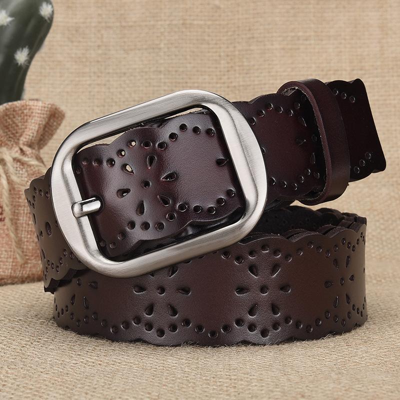 Hollow needle buckle women's belt - casual belt for jeans