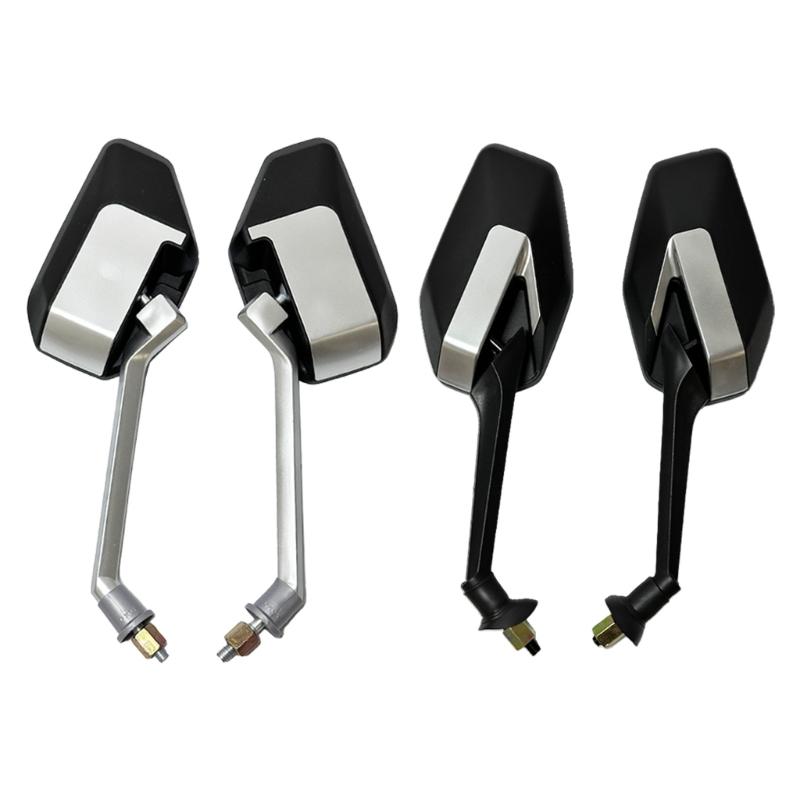 2pc Wide Angle Electric Scooter Side Mirrors Angle Adjustable For Optimal Riders Visibility E-bike Convex Rearview Mirror