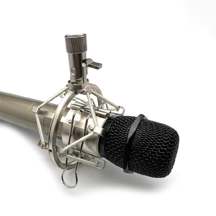Microphone Recording Shock Mount with Suspension Cords and Stand Fitting for Home Studio Tables, Podcasts, and Streaming Duty