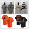 Mens Baseball Jersey Number 35 Crawford San Francisco Giants Style Cotton Sports Uniform Basketball Practice