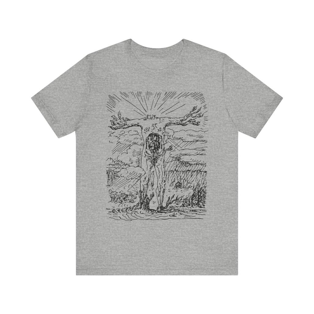 Headless Andre Masson Art Acephale Weird Shirt Retro Surreal T-shirt Creepily Weird Da Vinci Unigender Short-sleeved T-shirt