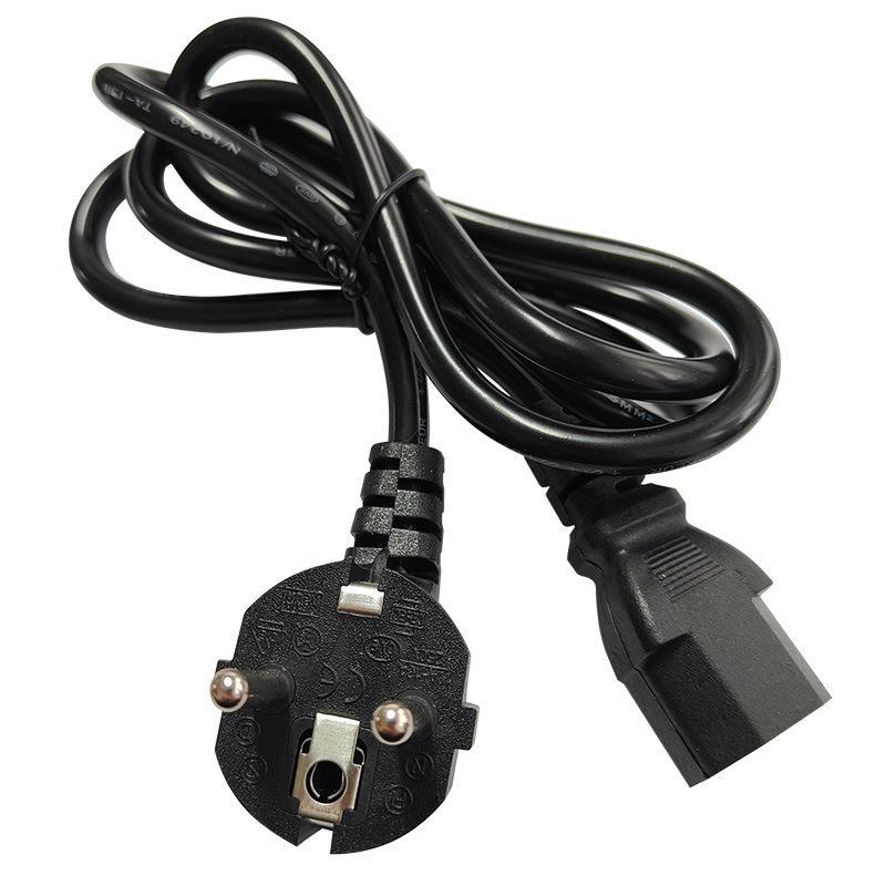 Pirinç Pişirici için 1,5 m Saf Bakır Avrupa Standardı AC Güç Kablosu, Üç Çekirdekli Üç Fiş Tasarımı