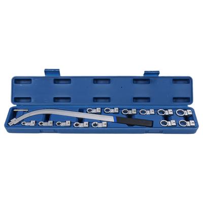 Kit di 15 Pezzi di Strumenti Universali per la Rimozione della Puleggia Tendicinghia Ausiliaria Acciaio Cinghia di Distribuzione del Motore