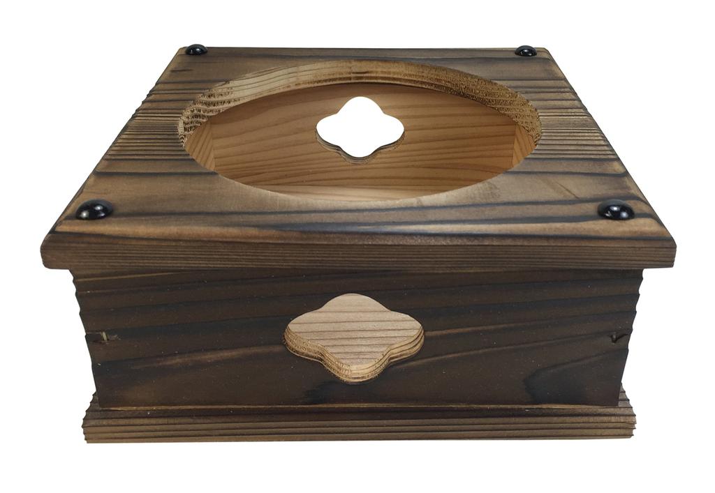 Yamako Burnt Cedar Stand for Kamameshi Rice Cooker 20314