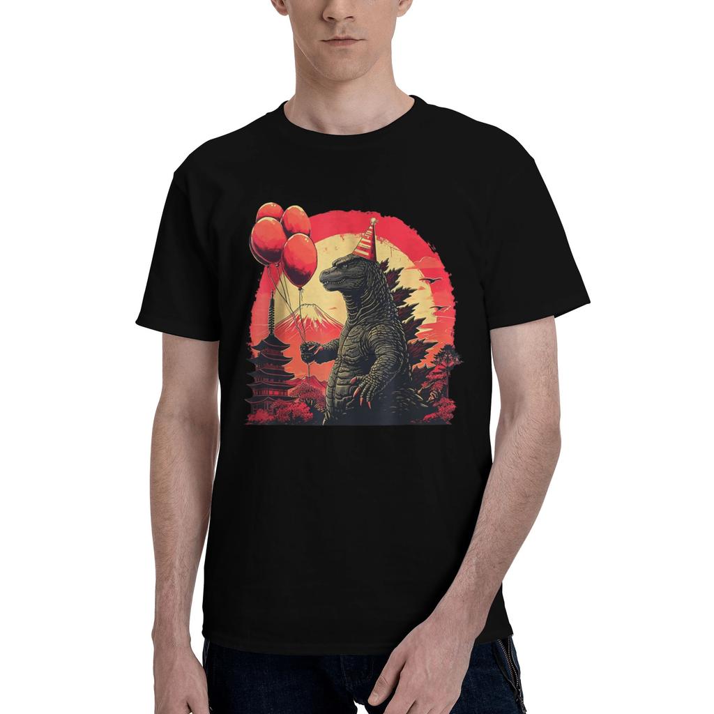 Men Cool Monster GGodzillas T Shirts Japan Monster Movie Cotton Clothes Novelty Short Sleeve Round Neck Tees TShirt