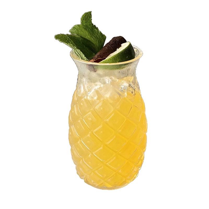 Creative Pineapple Cocktail Glass - Large Capacity Beverage & Juice Cup for Bartending and Fruit Tea