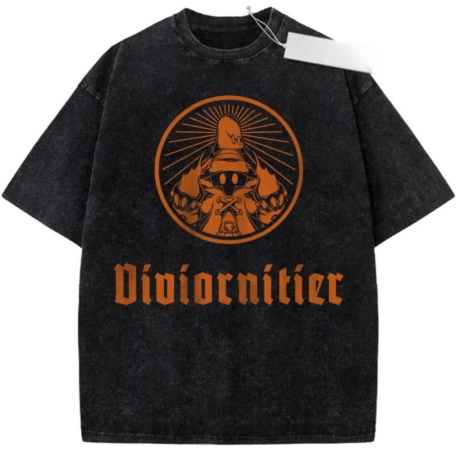 Final Fantasy X Yuna Vintage Washed Oversized TShirt Retro Streetwear Harajuku Style Unisex Couple Tee for All Seasons
