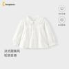 Tongtai Girls' Pure Cotton Doll Collar Long Sleeve Shirt