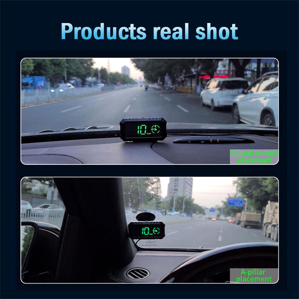 High-Definition HUD Car Head Up Display Overspeed Alarm Speedometer GPS HUD Digital Gauges Auto Fatigue Driving Reminder