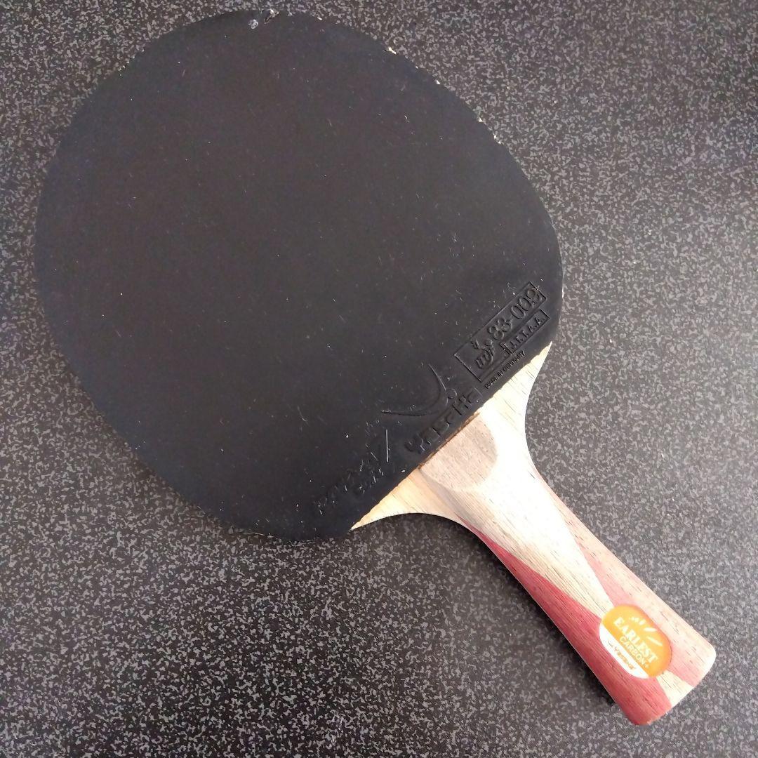 Used YASAKA table tennis racket EARLEST CARBON + equipped with special material