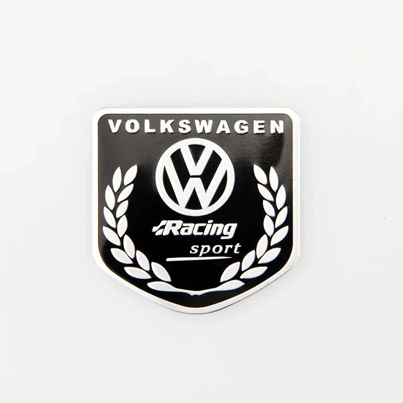 

2026 Hot For Volkswagen VW For Volkswagen Racing Sport Golf Polo Passat Jetta Tiguan Touareg Touran Scirocco Alloy Car Emblem St чёрный