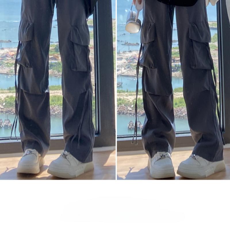 

Рабочие брюки для женщин на весну и лето, новые повседневные брюки с высокой талией, широкие, быстросохнущие, спортивные брюки в пол XXXXL серый