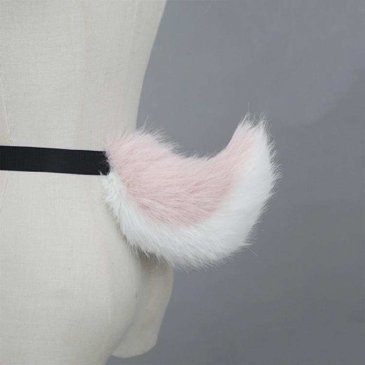 Kaninchenschwanz Verstellbarer Gürtel für Cosplay Halloween Party Kostüm Anime Kostüm Zubehör Tier Schwanz Weicher Tier Schwanz