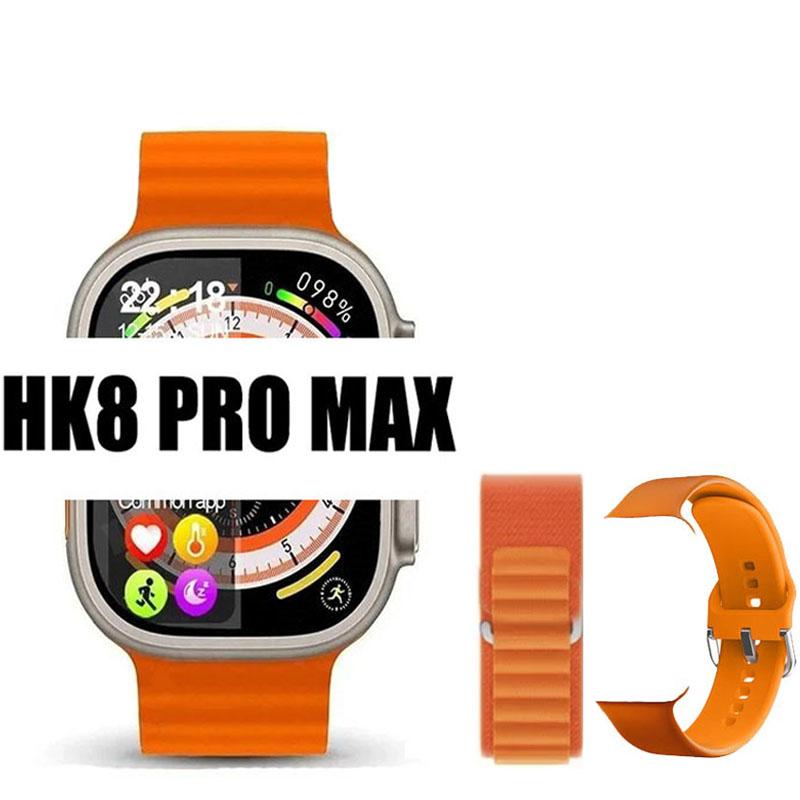 Ceas inteligent original Hk8 Pro Max, pentru bărbați, seria 8, 49 mm, 2,2 inci, cu reîmprospătare ridicată, ecran Rtae, Nfc Compass Game Smartwatch pentru Apple Iphone