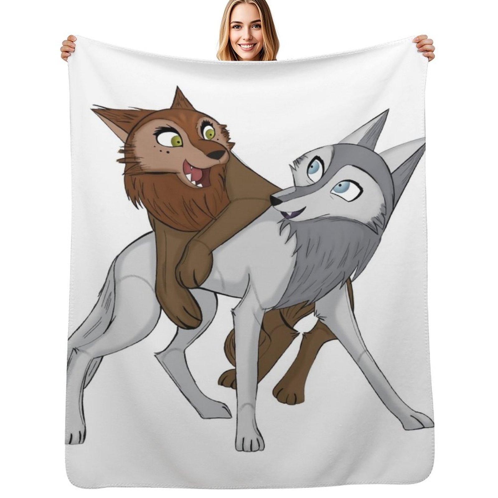 

Robyn Mebh Wolfwalkers Throw Blanket Multi Purpose Soft Warm Blanket for Home Travel 102x76cm(40x30in)
