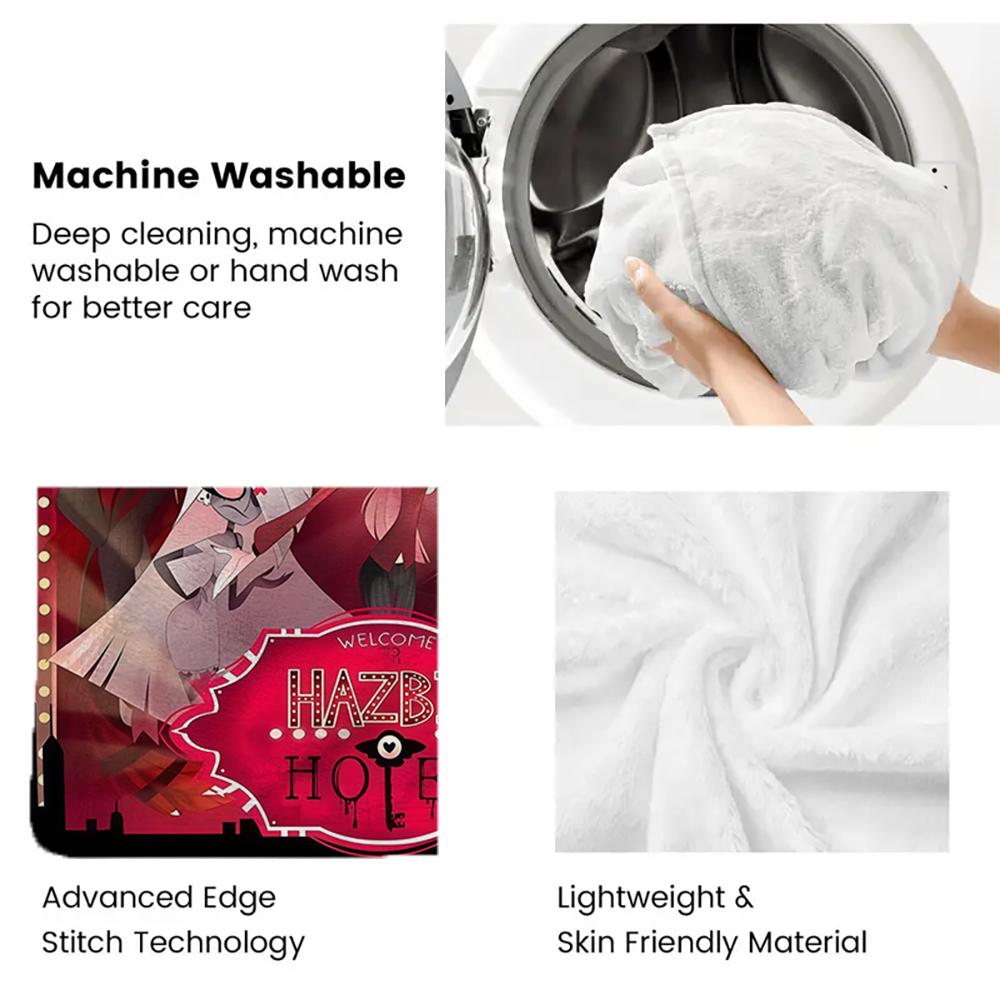 Anime Thin Flannel Blanket for Bedrooms,Living Rooms,Sofas Blankets,Offices,Lunch Breaks,Picnics,blankets Fluffy Blanket