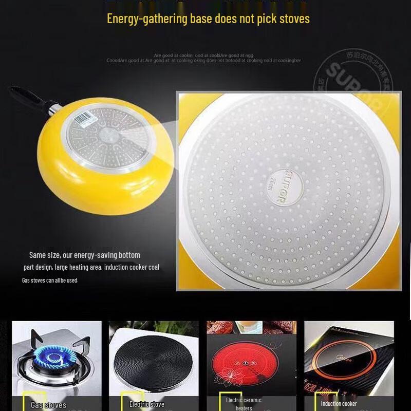 SUPOR 28CM Non-Stick Frying Pan with Lid