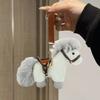 Year of The Horse Plush Keychain Soft Mini Pony with Saddle Cute Bag Charm Car Decoration Gift for 2026 Lunar New Year & Animal Lovers