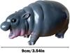 Christmas Hippo Statue: Creative Tabletop Animal Ornament for Home & Party Decorations