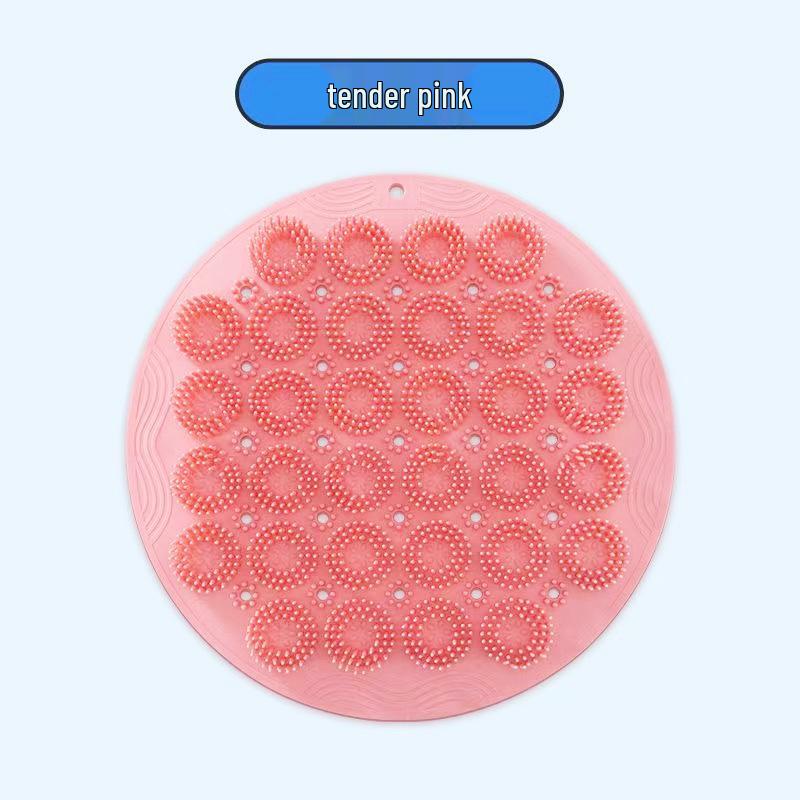 Self-Use Back Scrubber & Exfoliating Shower Mat with Foot Massager