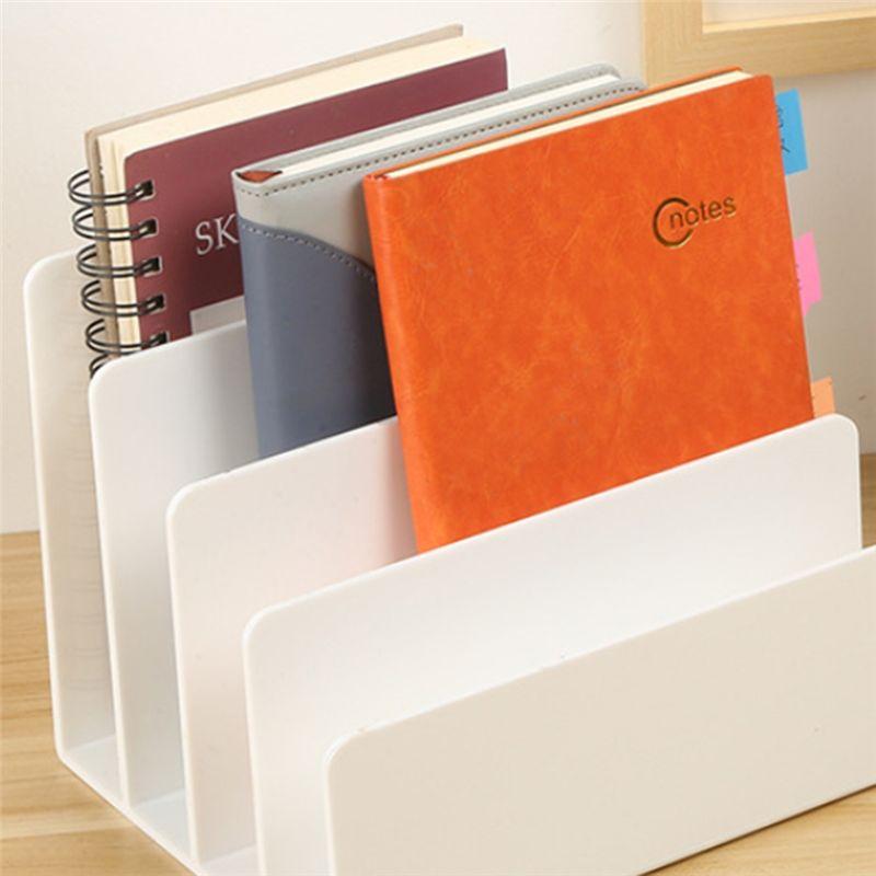 AAAF Desktop File Organizer, 4 Partition Desk Storage And Accessories Folder Sorter For Mail Stationery Electronics