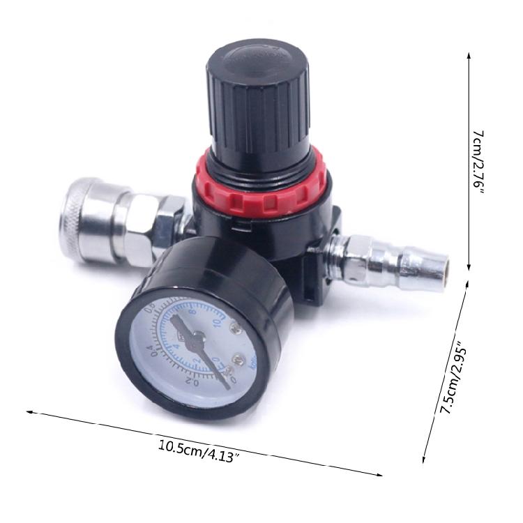 Spray Gun Air Pressure Regulator 1/4" Air Pressure Regulator Air Regulating