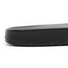 Men's Quilted Slide Slippers, Black, Pure White, Lightweight Comfort Indoor Home Shoes with Fashion Logo