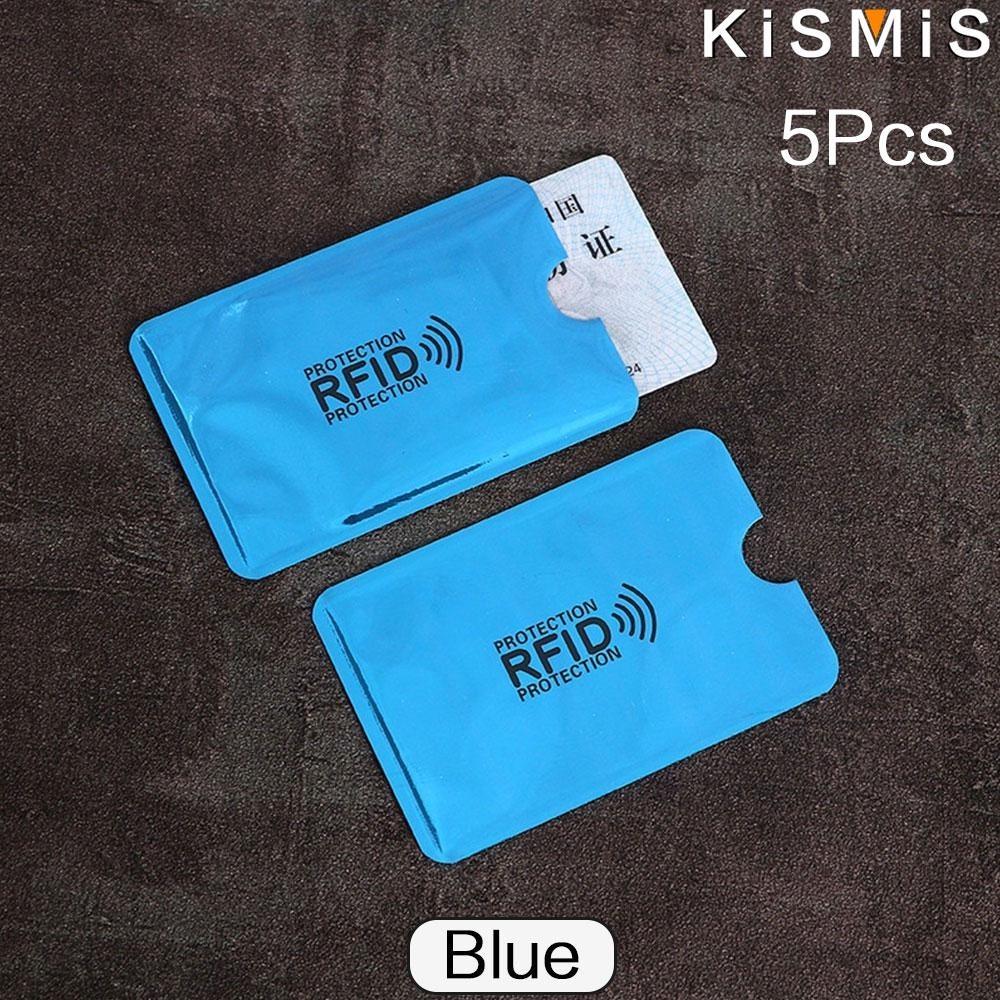 5 шт. Ультратонкий кошелек с защитой от RFID-считывателей, блокиратор, держатель банковских карт, противоугонной чехол для кредитных карт, защита, новая RFID-карта