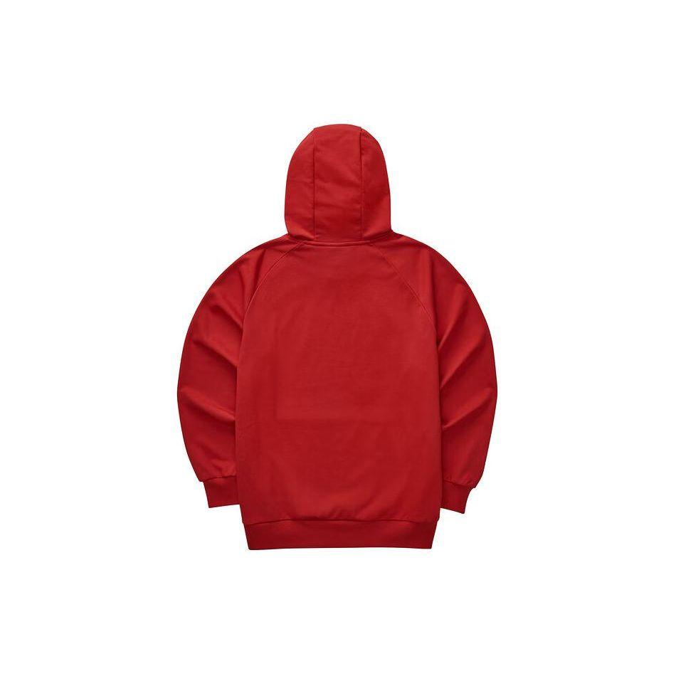 Skechers New Year Series Hand-Painted Letter Print Hoodie Men Hoodies Pale-Red L124M012-03LC