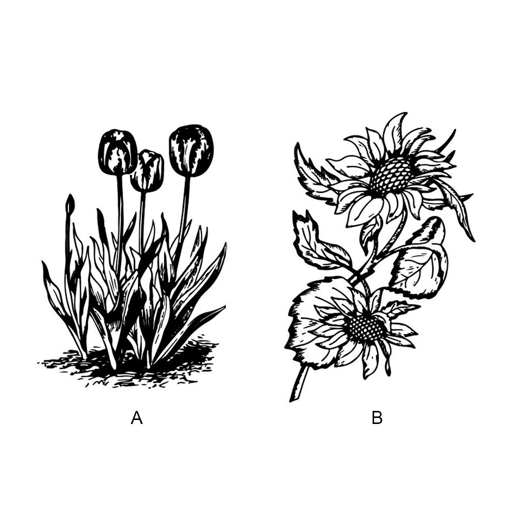 Stamps Kit Clear Card Making Sunflower Stamping Seal Exquisite Silicone Stamp Recording Workmanship Transparent Stampers