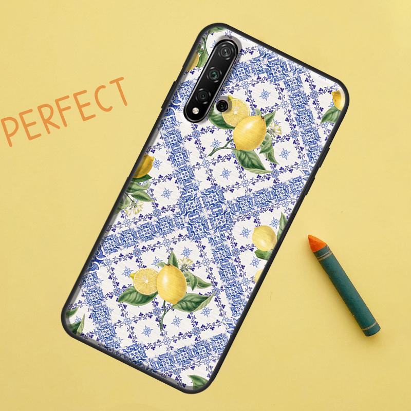Lemon Fruit Case For Huawei Nova 10 9 SE 5T Y90 Y70 Y60 Y61 Nova 3i 7i 8i 11i P20 P40 P30 Lite P60 Pro
