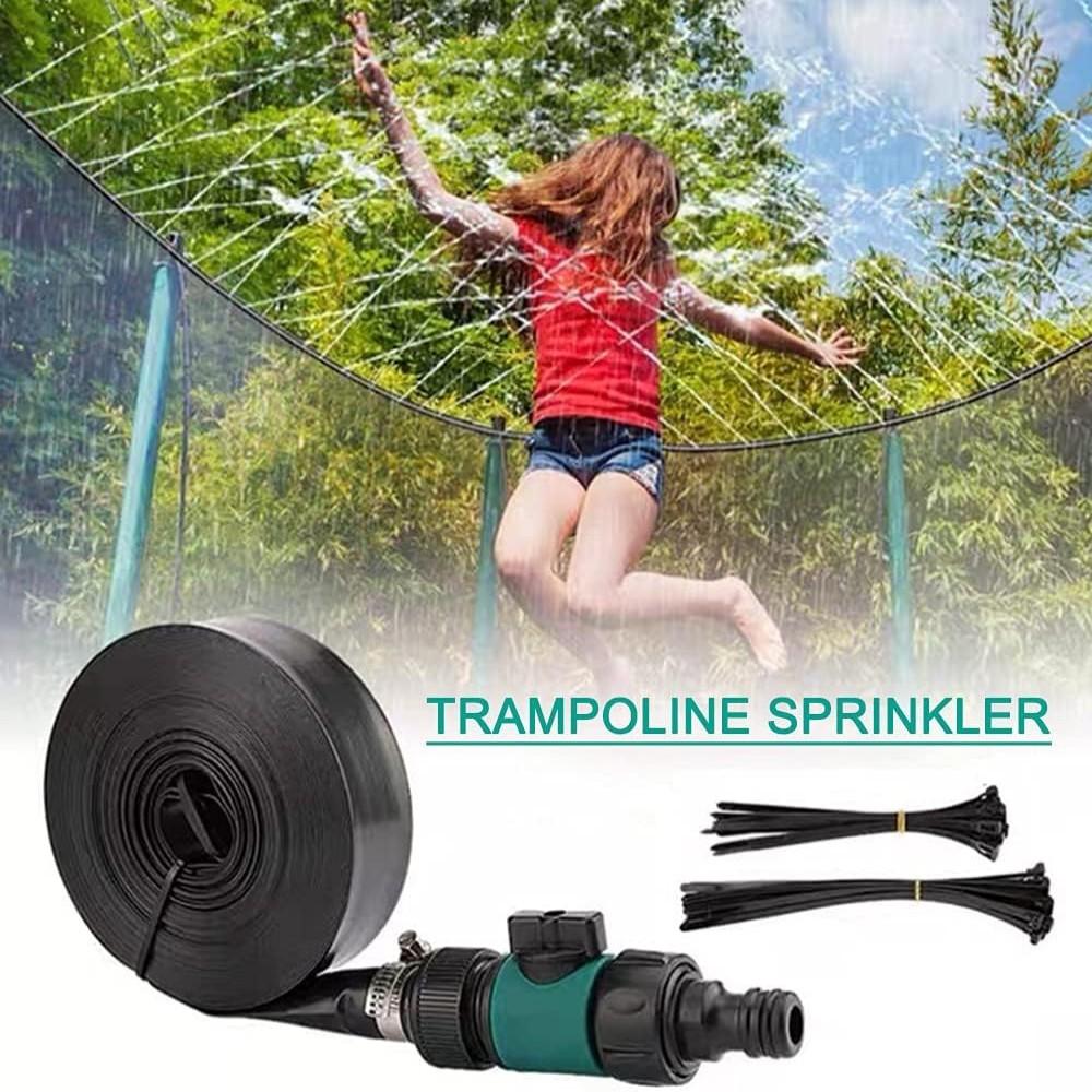 

12 Meters Trampline Sprinkler - Heavy Duty Hose Fun Summer Water Game Sprinkler Yard Summer Games Waterpark Toys