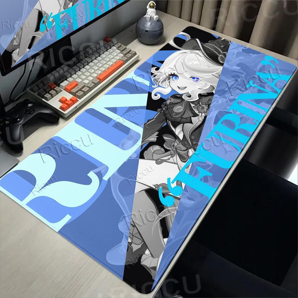 Anime Mouse Pads Genshin Impact Hutao Sigewinne Character Cartoon Pattern Mouse Pad Gamer Anti-slip Carpet Aesthetics Rubber Mat