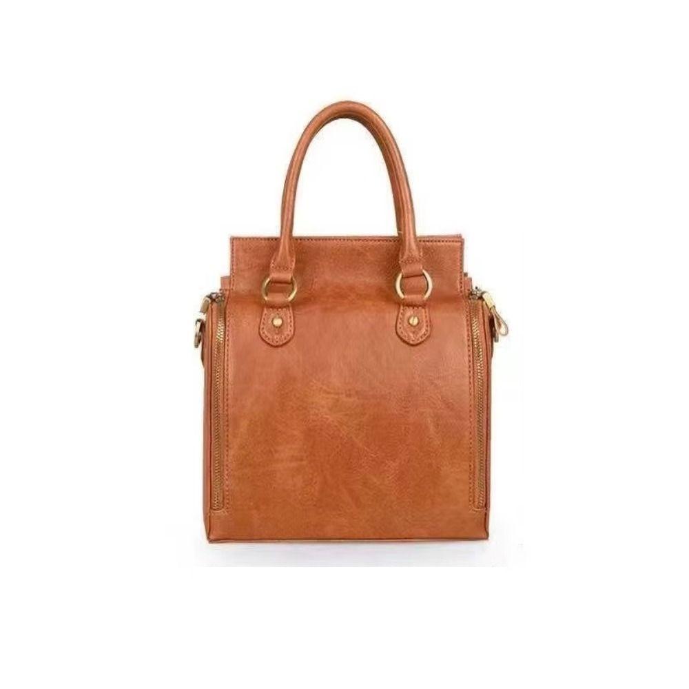 

Fashion PU Leather Crossbody Bag Large Capacity Shoulder Bag Multifunctional Tote Bag Women Handbag Commuting Bag Gift бежевый