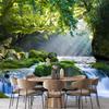 3d Forest Waterfall Wallpaper Scenery Wall Mural Living Room Tv Bedroom Waterfall Wallpaper Home Decor