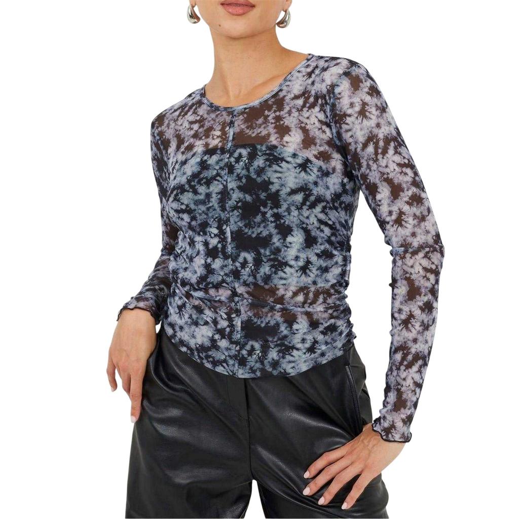 Brave Soul Womens/Ladies Tie Dye Mesh Top
