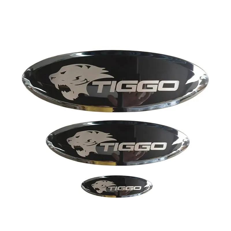 Для Chery Tiggo Логотип 7 Pro chery Tiggo 8 Pro 2015-2018 Черный Значок Логотип Эмблема Наклейка Гоночная Решетка Капот Стикер Стайлинг TIGGO 7