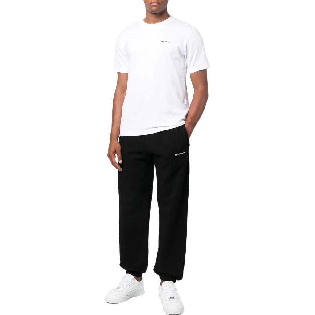 OFF WHITE Wave Outline Diag Slim S/S Tee OMAA027F22JER0160110